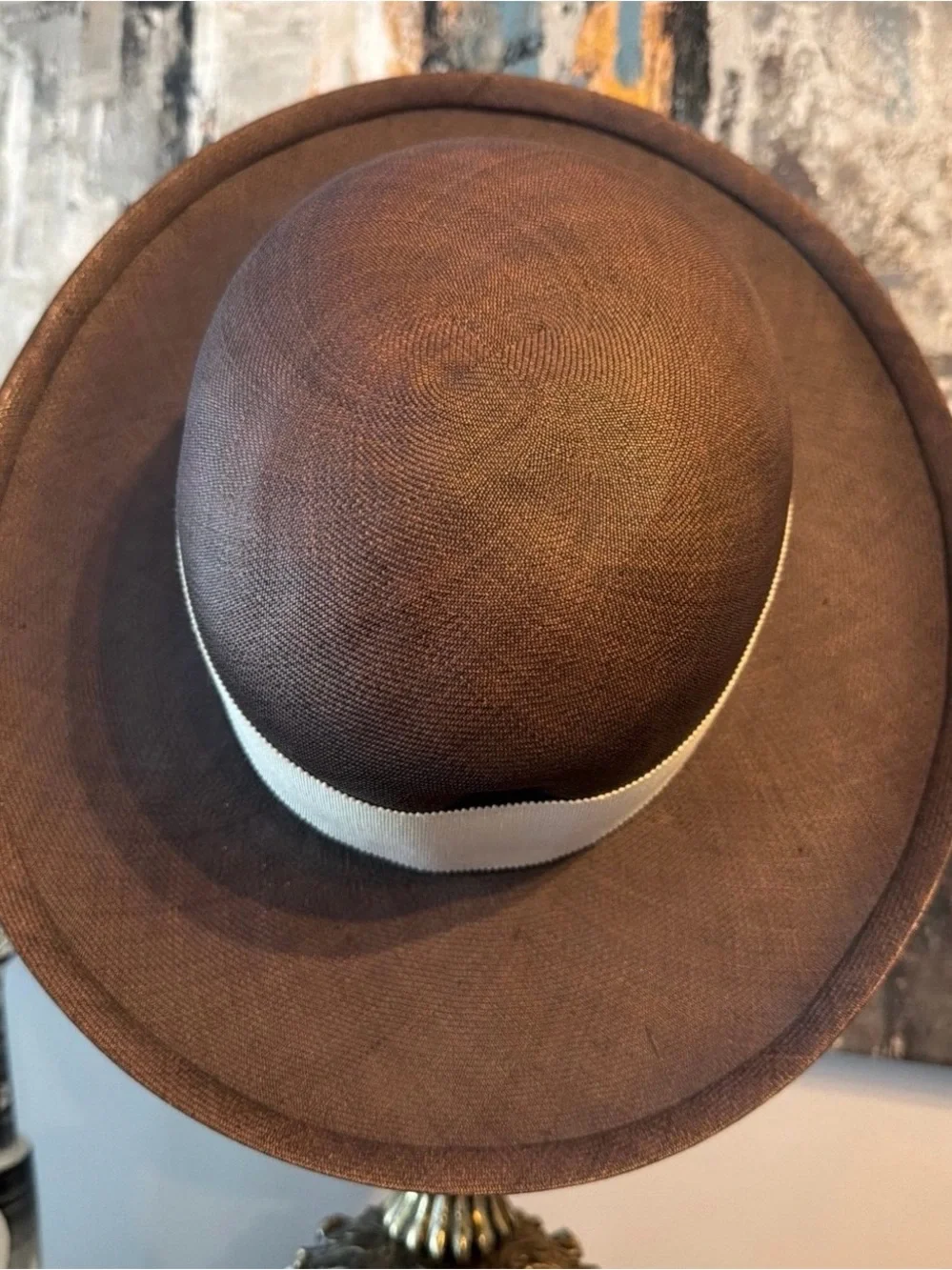 Vintage Channel Straw Hat